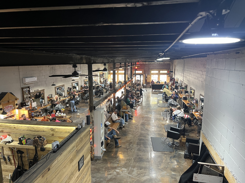 Inside Fading Traditions Barber Shop in Griffin, GA