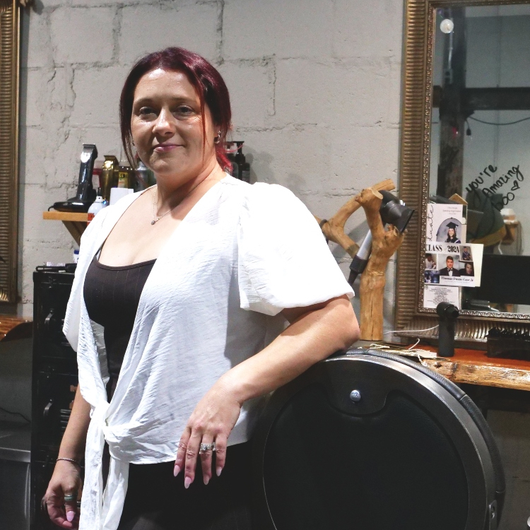 Amanda Case, Barber at Fading Traditions Barber Shop