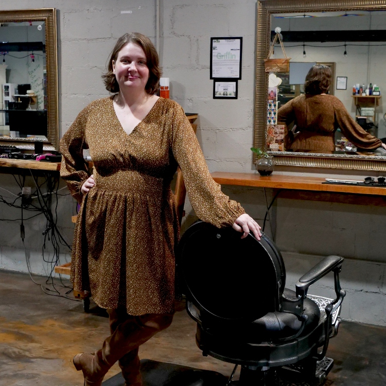 Caitlin Morris, Cosmetologist at Fading Traditions Barber Shop