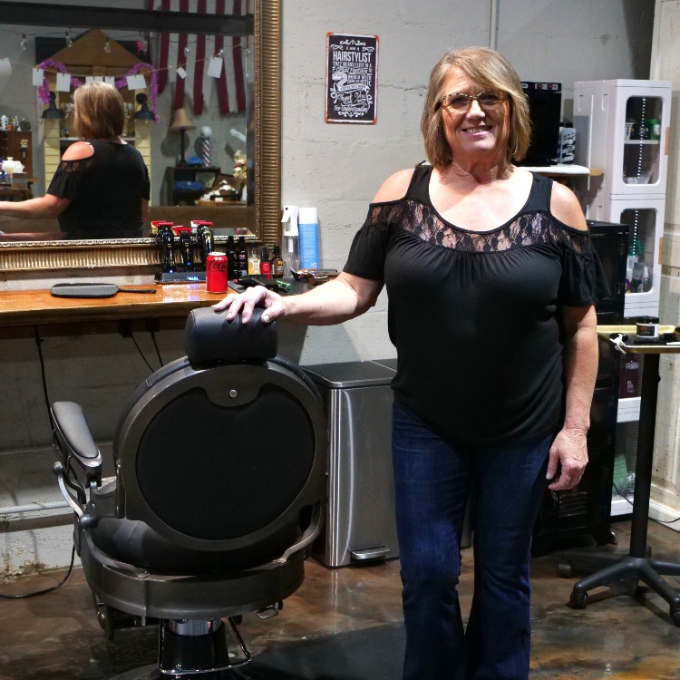 Lisa Crane Vining, Barber at Fading Traditions Barber Shop